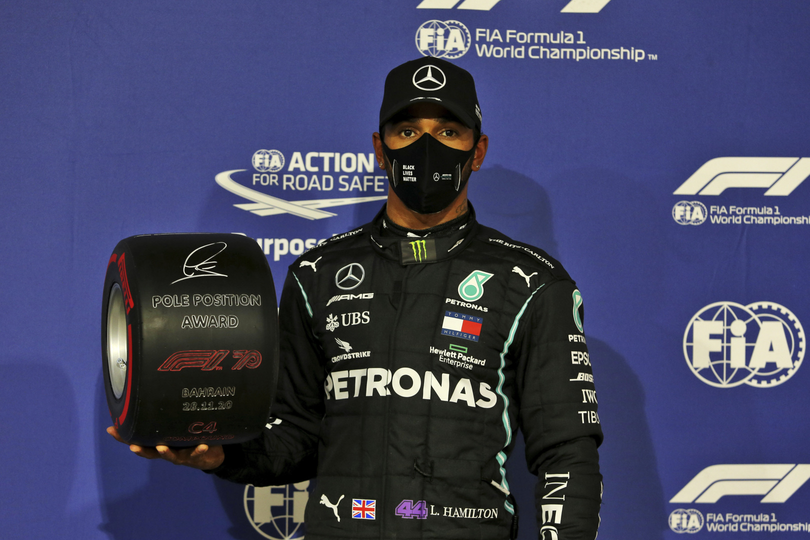 Hamilton pole Bahrein 2020